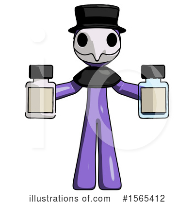 Royalty-Free (RF) Purple Design Mascot Clipart Illustration by Leo Blanchette - Stock Sample #1565412