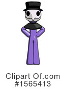 Purple Design Mascot Clipart #1565413 by Leo Blanchette