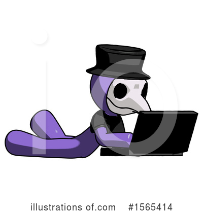 Royalty-Free (RF) Purple Design Mascot Clipart Illustration by Leo Blanchette - Stock Sample #1565414