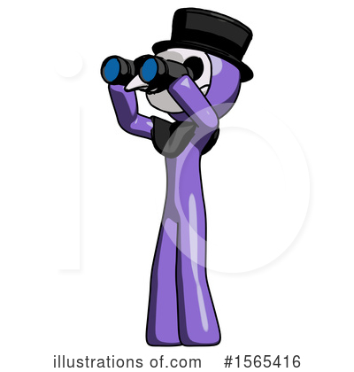 Royalty-Free (RF) Purple Design Mascot Clipart Illustration by Leo Blanchette - Stock Sample #1565416