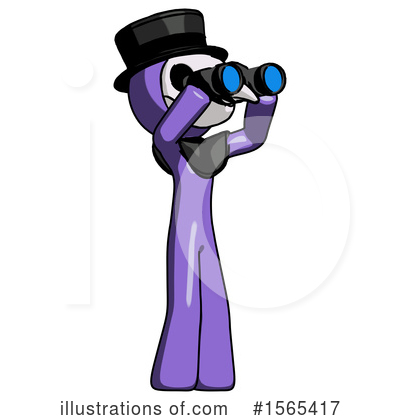 Royalty-Free (RF) Purple Design Mascot Clipart Illustration by Leo Blanchette - Stock Sample #1565417