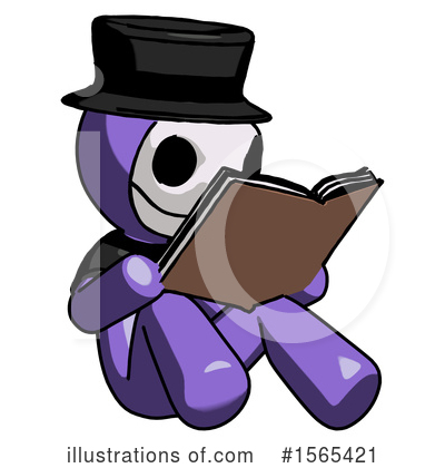 Royalty-Free (RF) Purple Design Mascot Clipart Illustration by Leo Blanchette - Stock Sample #1565421
