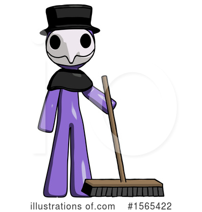 Royalty-Free (RF) Purple Design Mascot Clipart Illustration by Leo Blanchette - Stock Sample #1565422
