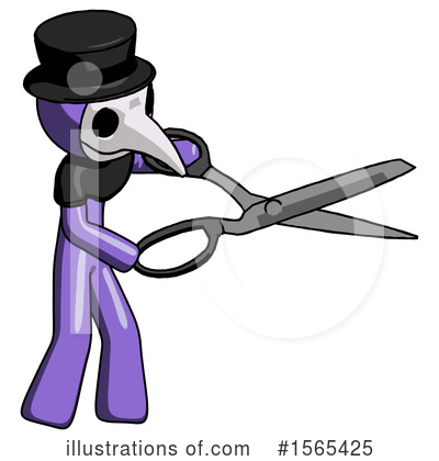 Royalty-Free (RF) Purple Design Mascot Clipart Illustration by Leo Blanchette - Stock Sample #1565425
