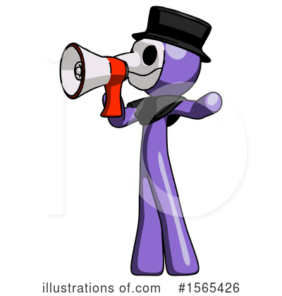 Royalty-Free (RF) Purple Design Mascot Clipart Illustration by Leo Blanchette - Stock Sample #1565426