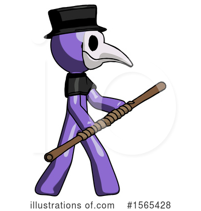 Royalty-Free (RF) Purple Design Mascot Clipart Illustration by Leo Blanchette - Stock Sample #1565428