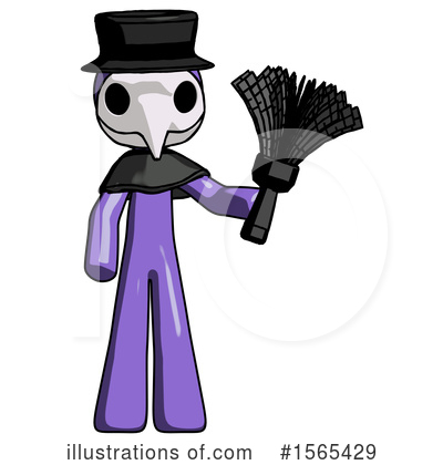 Royalty-Free (RF) Purple Design Mascot Clipart Illustration by Leo Blanchette - Stock Sample #1565429