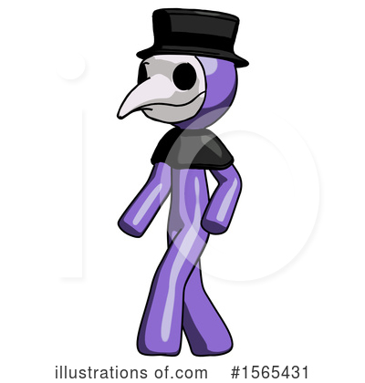 Royalty-Free (RF) Purple Design Mascot Clipart Illustration by Leo Blanchette - Stock Sample #1565431