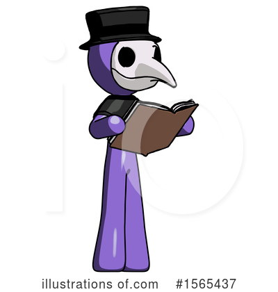Royalty-Free (RF) Purple Design Mascot Clipart Illustration by Leo Blanchette - Stock Sample #1565437
