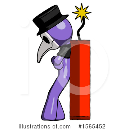 Royalty-Free (RF) Purple Design Mascot Clipart Illustration by Leo Blanchette - Stock Sample #1565452