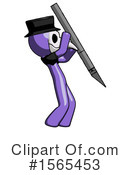 Purple Design Mascot Clipart #1565453 by Leo Blanchette