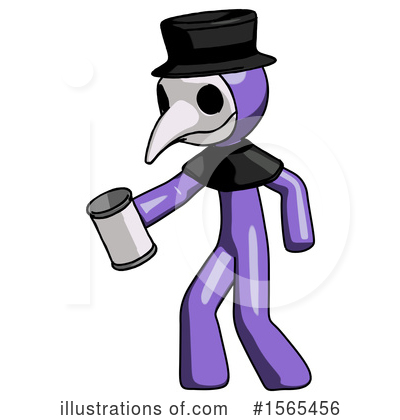 Royalty-Free (RF) Purple Design Mascot Clipart Illustration by Leo Blanchette - Stock Sample #1565456