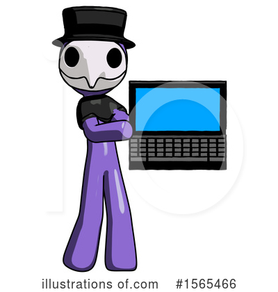 Royalty-Free (RF) Purple Design Mascot Clipart Illustration by Leo Blanchette - Stock Sample #1565466