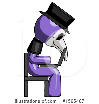 Royalty-Free (RF) Purple Design Mascot Clipart Illustration by Leo Blanchette - Stock Sample #1565467