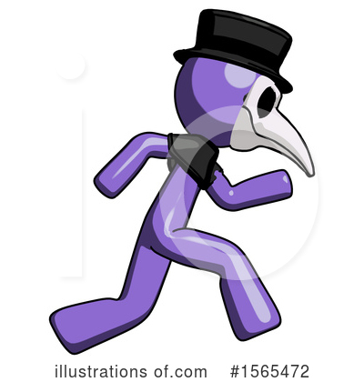 Royalty-Free (RF) Purple Design Mascot Clipart Illustration by Leo Blanchette - Stock Sample #1565472