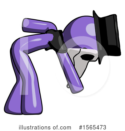 Royalty-Free (RF) Purple Design Mascot Clipart Illustration by Leo Blanchette - Stock Sample #1565473