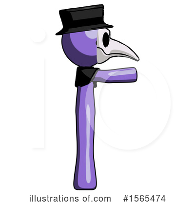 Royalty-Free (RF) Purple Design Mascot Clipart Illustration by Leo Blanchette - Stock Sample #1565474