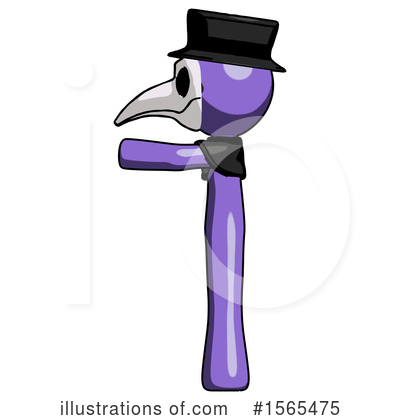 Royalty-Free (RF) Purple Design Mascot Clipart Illustration by Leo Blanchette - Stock Sample #1565475