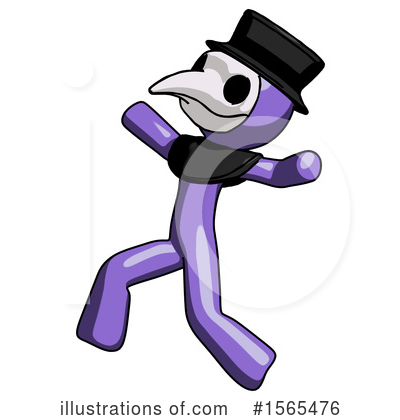 Royalty-Free (RF) Purple Design Mascot Clipart Illustration by Leo Blanchette - Stock Sample #1565476