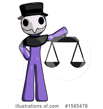 Royalty-Free (RF) Purple Design Mascot Clipart Illustration by Leo Blanchette - Stock Sample #1565478