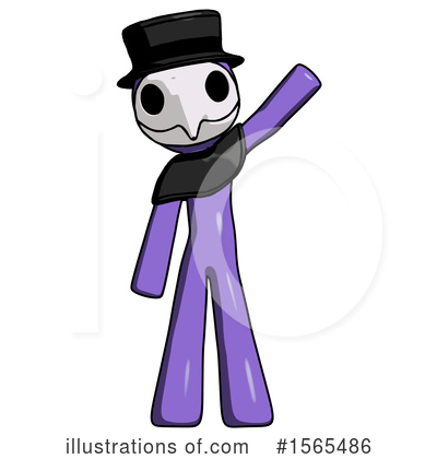 Royalty-Free (RF) Purple Design Mascot Clipart Illustration by Leo Blanchette - Stock Sample #1565486