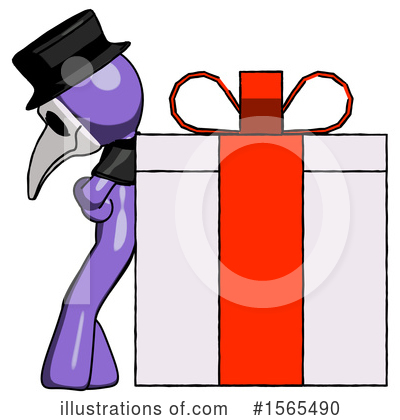 Royalty-Free (RF) Purple Design Mascot Clipart Illustration by Leo Blanchette - Stock Sample #1565490