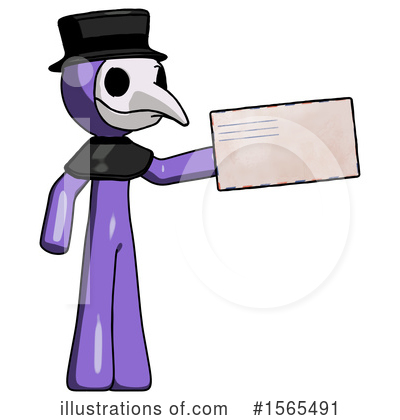 Royalty-Free (RF) Purple Design Mascot Clipart Illustration by Leo Blanchette - Stock Sample #1565491