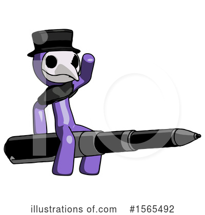 Royalty-Free (RF) Purple Design Mascot Clipart Illustration by Leo Blanchette - Stock Sample #1565492
