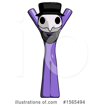 Royalty-Free (RF) Purple Design Mascot Clipart Illustration by Leo Blanchette - Stock Sample #1565494