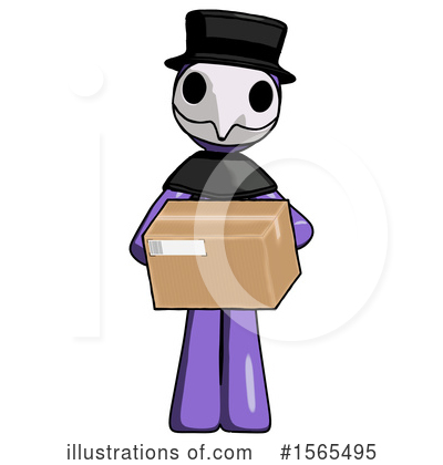 Royalty-Free (RF) Purple Design Mascot Clipart Illustration by Leo Blanchette - Stock Sample #1565495
