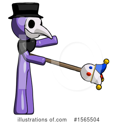 Royalty-Free (RF) Purple Design Mascot Clipart Illustration by Leo Blanchette - Stock Sample #1565504