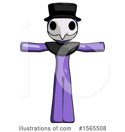 Royalty-Free (RF) Purple Design Mascot Clipart Illustration by Leo Blanchette - Stock Sample #1565508