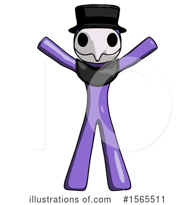 Royalty-Free (RF) Purple Design Mascot Clipart Illustration by Leo Blanchette - Stock Sample #1565511