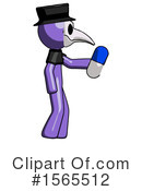 Purple Design Mascot Clipart #1565512 by Leo Blanchette