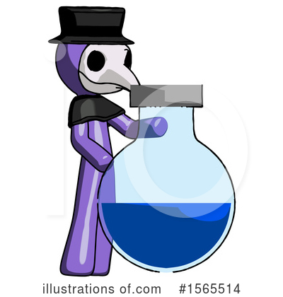 Royalty-Free (RF) Purple Design Mascot Clipart Illustration by Leo Blanchette - Stock Sample #1565514