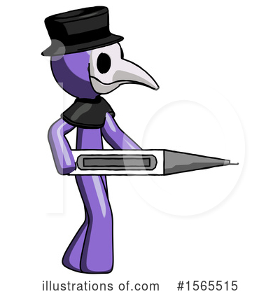 Royalty-Free (RF) Purple Design Mascot Clipart Illustration by Leo Blanchette - Stock Sample #1565515