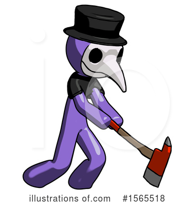 Royalty-Free (RF) Purple Design Mascot Clipart Illustration by Leo Blanchette - Stock Sample #1565518