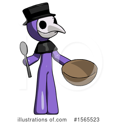 Royalty-Free (RF) Purple Design Mascot Clipart Illustration by Leo Blanchette - Stock Sample #1565523