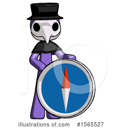 Royalty-Free (RF) Purple Design Mascot Clipart Illustration by Leo Blanchette - Stock Sample #1565527