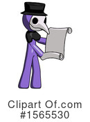 Purple Design Mascot Clipart #1565530 by Leo Blanchette