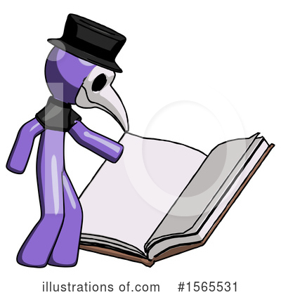 Royalty-Free (RF) Purple Design Mascot Clipart Illustration by Leo Blanchette - Stock Sample #1565531