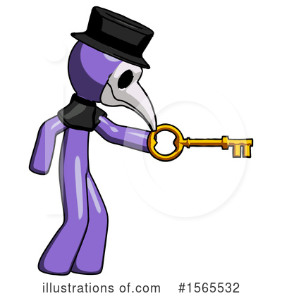 Royalty-Free (RF) Purple Design Mascot Clipart Illustration by Leo Blanchette - Stock Sample #1565532