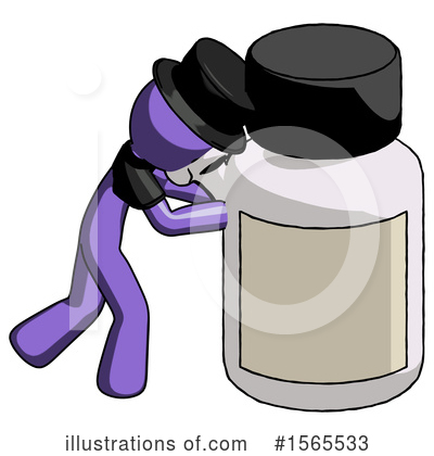Royalty-Free (RF) Purple Design Mascot Clipart Illustration by Leo Blanchette - Stock Sample #1565533