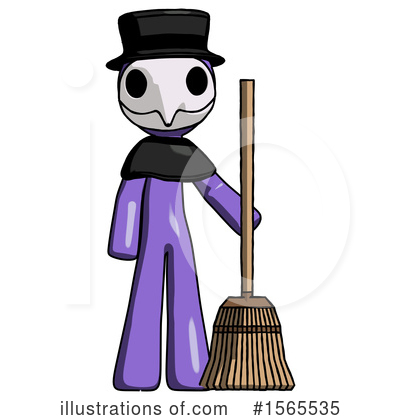 Royalty-Free (RF) Purple Design Mascot Clipart Illustration by Leo Blanchette - Stock Sample #1565535