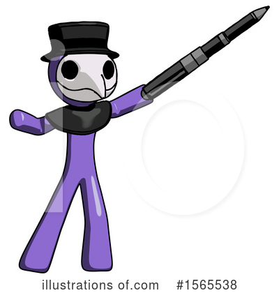 Royalty-Free (RF) Purple Design Mascot Clipart Illustration by Leo Blanchette - Stock Sample #1565538