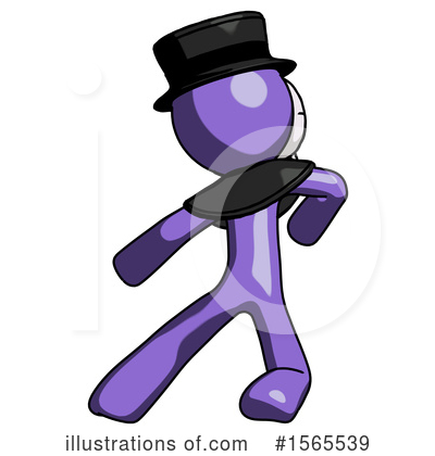 Royalty-Free (RF) Purple Design Mascot Clipart Illustration by Leo Blanchette - Stock Sample #1565539