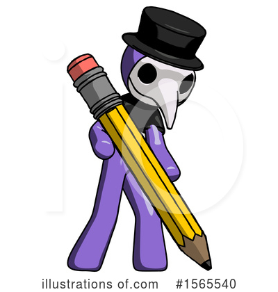 Royalty-Free (RF) Purple Design Mascot Clipart Illustration by Leo Blanchette - Stock Sample #1565540