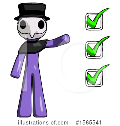 Royalty-Free (RF) Purple Design Mascot Clipart Illustration by Leo Blanchette - Stock Sample #1565541