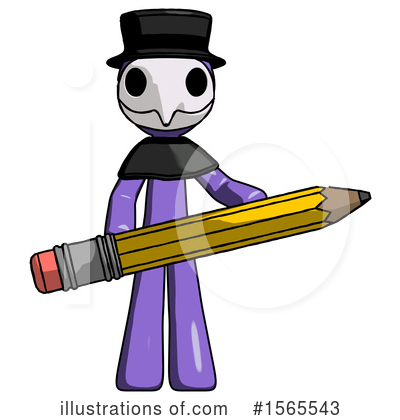 Royalty-Free (RF) Purple Design Mascot Clipart Illustration by Leo Blanchette - Stock Sample #1565543