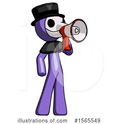 Royalty-Free (RF) Purple Design Mascot Clipart Illustration by Leo Blanchette - Stock Sample #1565549